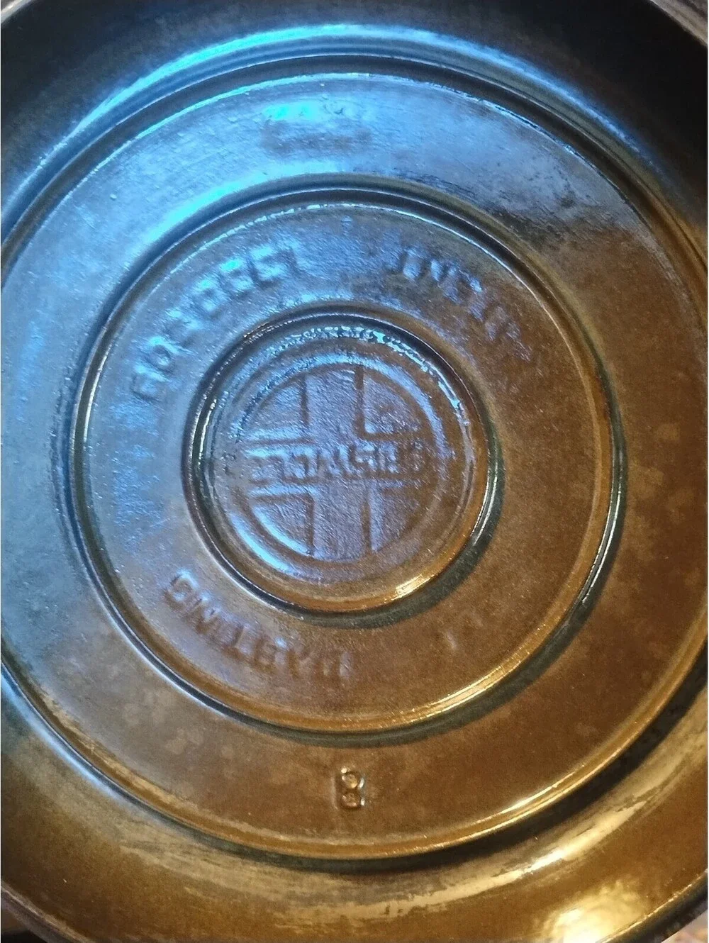 Griswold # 8 Tite Top Dutch Oven 1278 Self Basting Lid Circa 1930